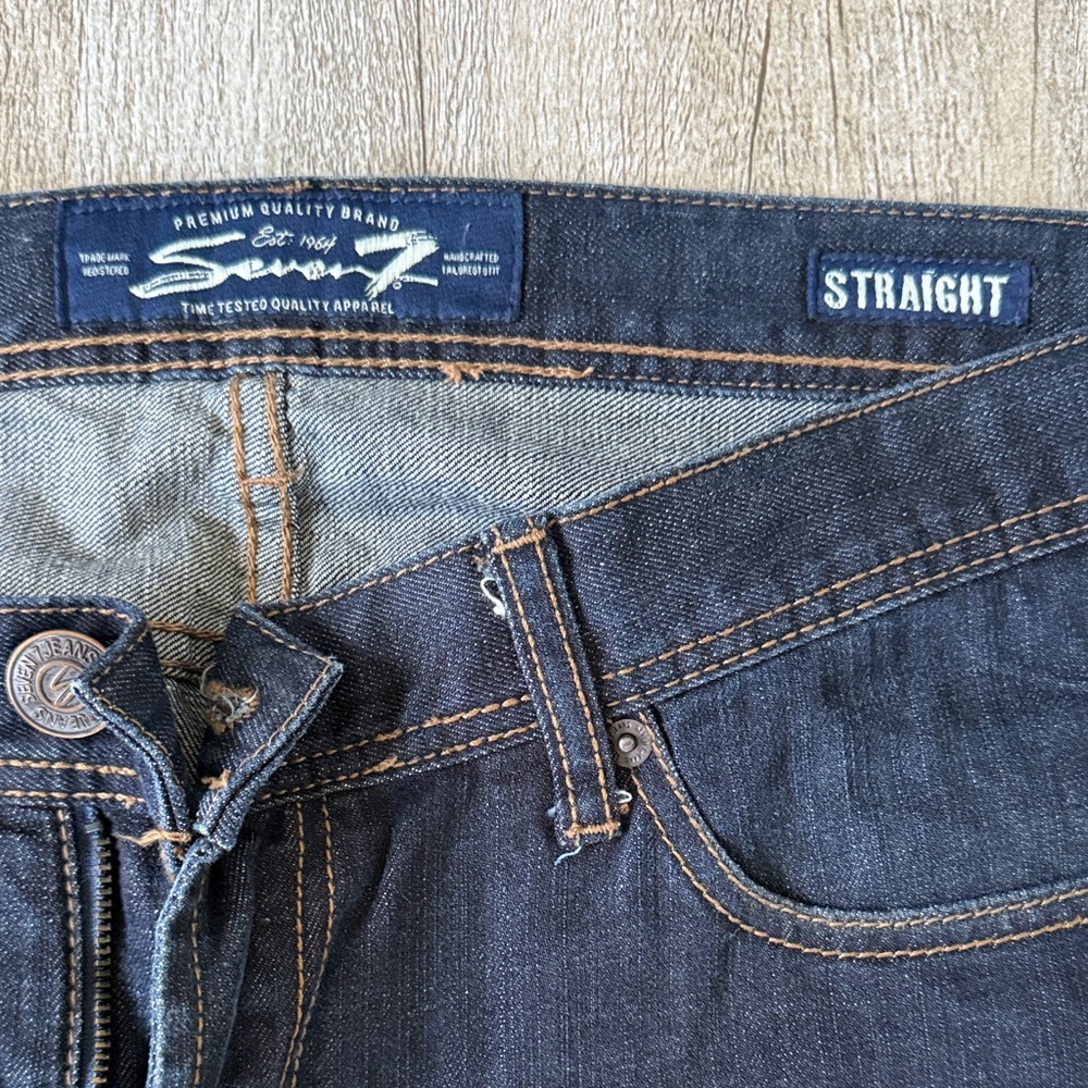 Seven7 Men's Deep Indigo Straight Jeans